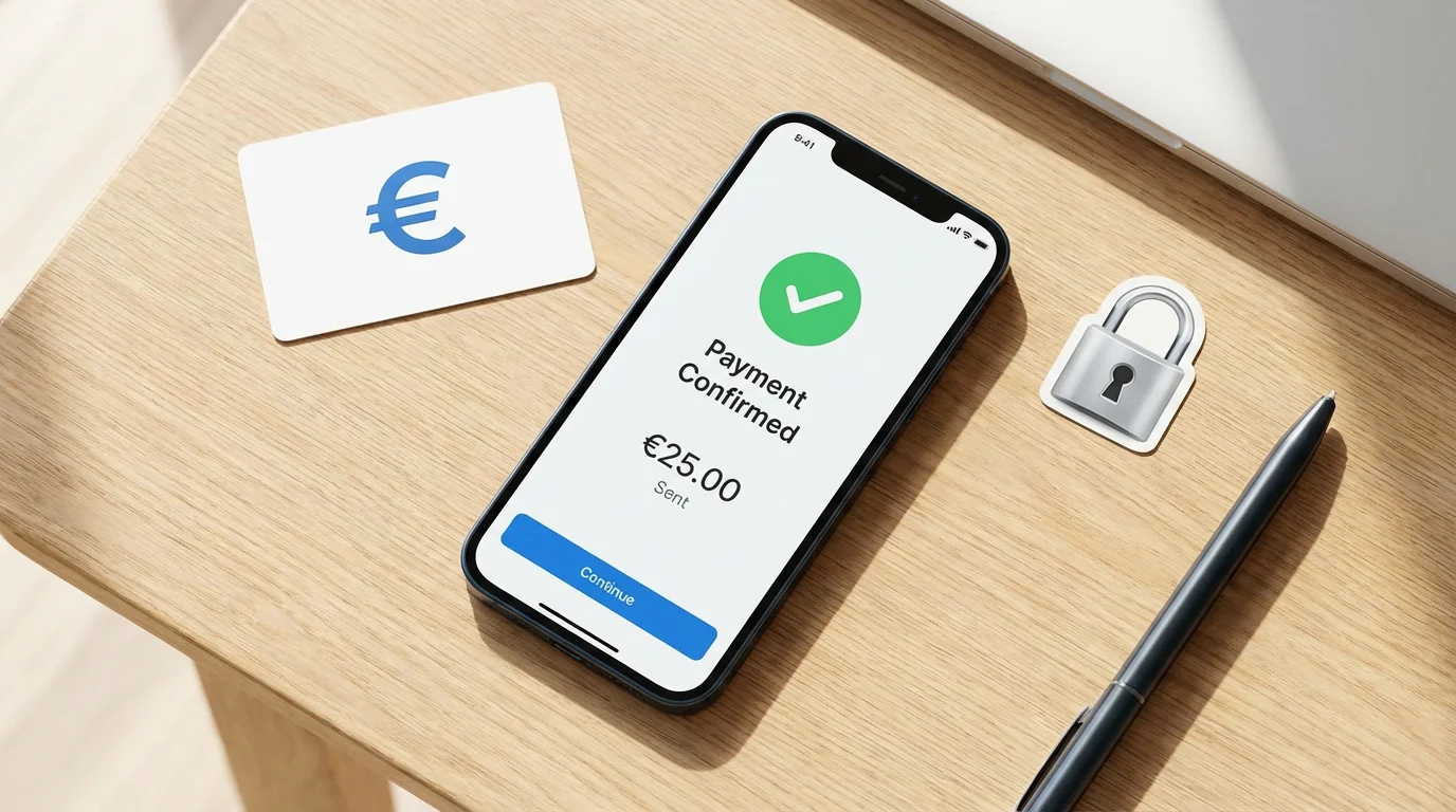 Diversi metodi di pagamento digitali simbolizzati con icone su uno schermo